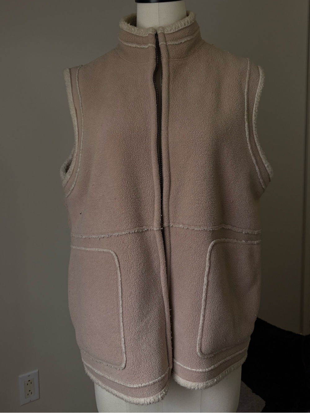 Vintage Orly Sherpa Fleece Vest